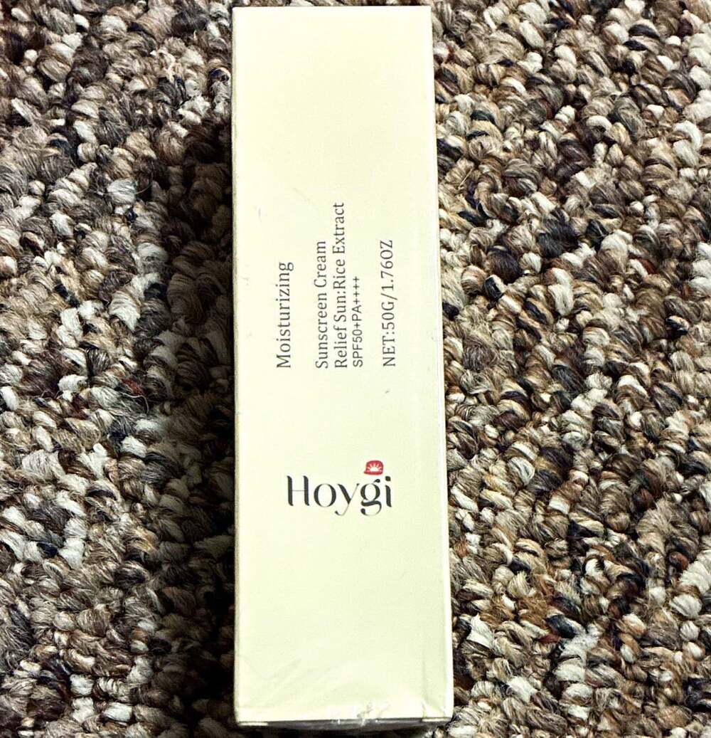 Hoygi Moisturizing Sunscreen Cream SPF 50+ PA++++ Rice Extract 50g